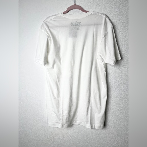 NWT Baws Clothing Company White Angry T-Shirt Size Large. Green / White Bear. - Picture 3 of 6
